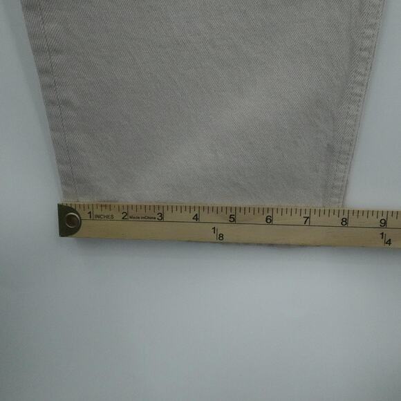 Abercrombie & Fitch Jeans Womens 31 Short Beige 90s Straight Ultra High Rise - Picture 11 of 16